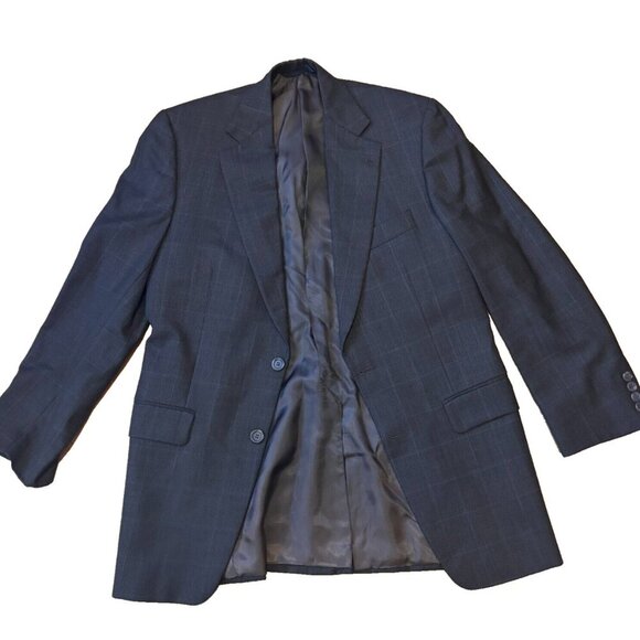 Burberry Other - Burberry London Blazer Suit Jacket Sports Coat 38R Wool Brown Plaid 2Button
